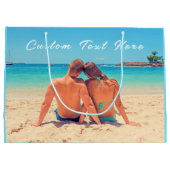 Maak je eigen fotocadeautas met gepersonaliseerde groot cadeauzakje (Achterkant)