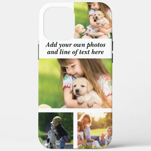 Maak je eigen fotocollage en tekst Case-Mate iPhone case (Achterkant)