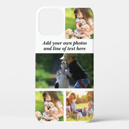 Maak je eigen fotocollage en tekst Case-Mate iPhone case (Achterkant)