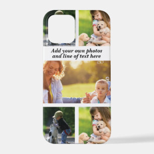 Maak je eigen fotocollage en tekst iPhone 12 pro hoesje