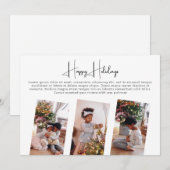 Maak je eigen fotocollage gepersonaliseerde kerst feestdagenkaart (Voorkant / Achterkant)