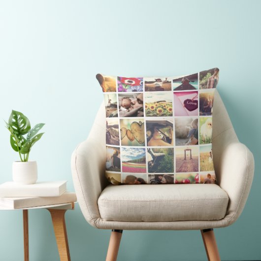 Maak je eigen fotocollage kussen (Stoel)