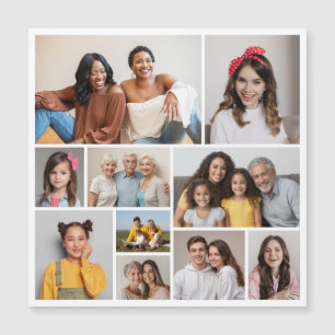 Maak Je Eigen Fotocollage Magnetische Kaart van 10 Uitnodiging