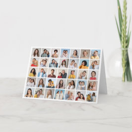 Maak je eigen fotocollage met 35 foto's kaart