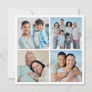 Maak je eigen fotocollage met 4 foto's kaart