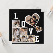 Maak je eigen fotocollage met 8 foto's kaart (Voorkant / Achterkant in situ)