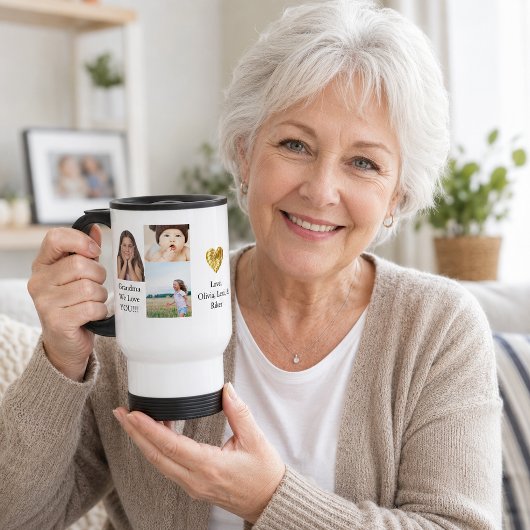 Maak je eigen fotocollage | Oma Hart Reisbeker