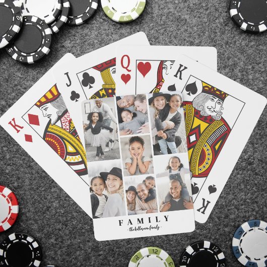 Maak je eigen fotocollage pokerkaarten