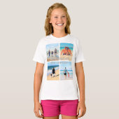 Maak je eigen fotocollage T-shirt met aangepaste t (Voorkant volledig)