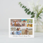 Maak je eigen fotocollage van 10 foto's feestdagenkaart (Staand voorkant)