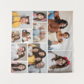 Maak je eigen fotocollage van 10 foto's wandkleed (Voorkant (horizontaal))