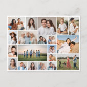 Maak je eigen fotocollage van 20 foto's briefkaart (Voorkant)