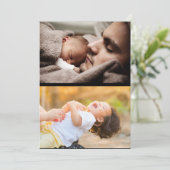 Maak je eigen fotocollage van 2 foto's feestdagenkaart (Staand voorkant)