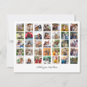 Maak je eigen fotocollage van 35 foto's feestdagenkaart (Voorkant)