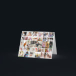 Maak je eigen fotocollage van 35 foto's kaart<br><div class="desc">Personaliseer je fotografie. Je kunt dit aangepaste product maken voor speciale gelegenheden zoals huwelijken,  verjaardagen,  Kerstmis,  feestdagen,  herdenkingen,  afstuderen,  jubilea en meer. Het kan ook worden gegeven als cadeau aan je beste vriend,  goede vriend,  familie en verwanten.</div>