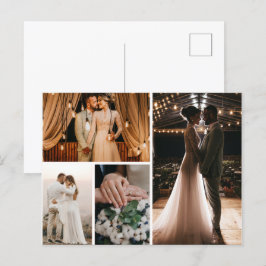 Maak je eigen fotocollage van 4 foto's briefkaart