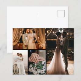 Maak je eigen fotocollage van 4 foto's briefkaart