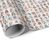 Maak je eigen fotocollage van 64 foto's cadeaupapier (Rol Hoek)