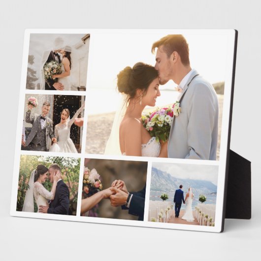 Maak je eigen fotocollage van 6 foto's fotoplaat (Zijkant)