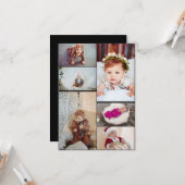 Maak je eigen fotocollage van 6 foto's kaart (Voorkant / Achterkant in situ)