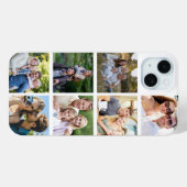 Maak je eigen fotocollage van 7 foto's Case-Mate iPhone case (Achterkant (horizontaal))