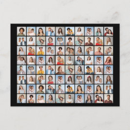 Maak je eigen fotocollage van 80 foto's briefkaart