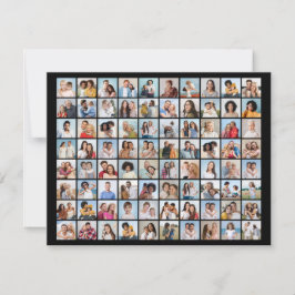 Maak je eigen fotocollage van 80 foto's notitiekaartje