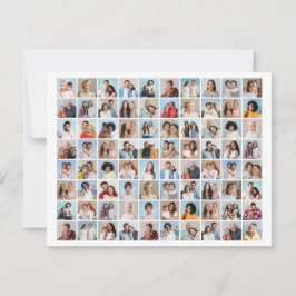 Maak je eigen fotocollage van 80 foto's notitiekaartje