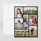 Maak je eigen fotocollage van 8 foto's briefkaart (Voorkant / Achterkant)
