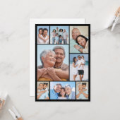 Maak je eigen fotocollage van 8 foto's kaart (Voorkant / Achterkant in situ)