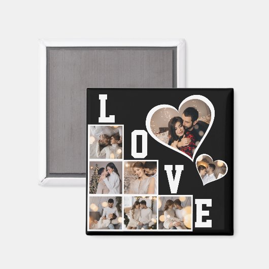 Maak je eigen fotocollage van 8 foto's magneet (Voorkant / Achterkant)