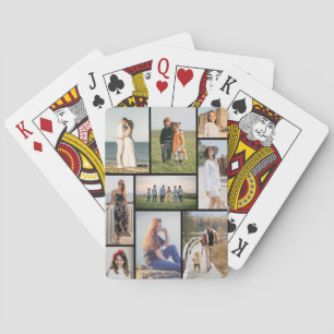 Maak je eigen fotocollage van 9 foto's pokerkaarten