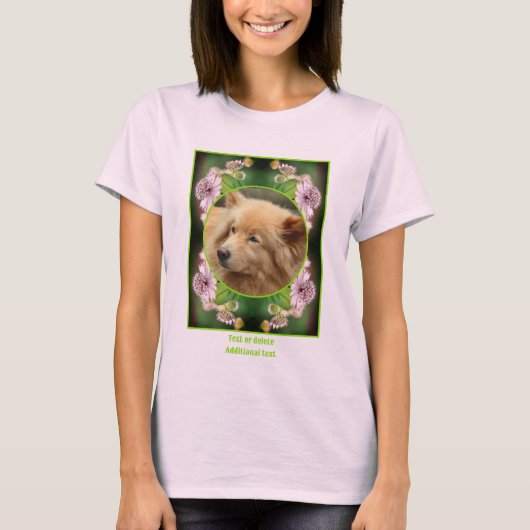 Maak je eigen fotodelicate bloemenframe t-shirt (Voorkant)