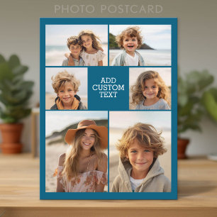Maak Je Eigen Fotosamenstelling - 6 foto's en teks Briefkaart