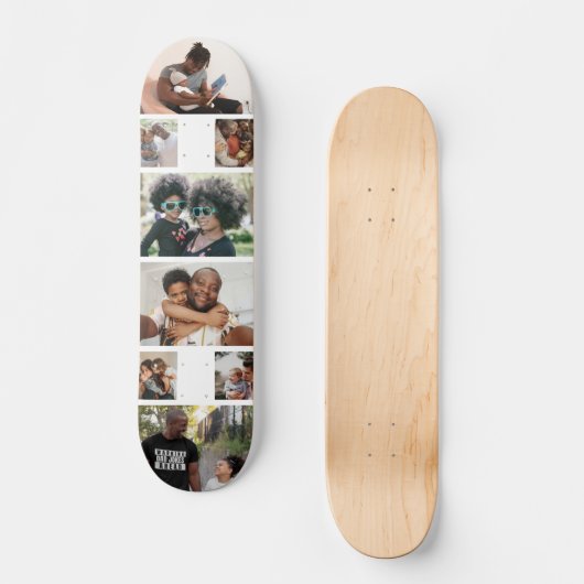 Maak je eigen fototemplate op maat persoonlijk skateboard (Voorkant)