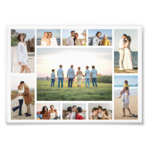 Maak Je Eigen Fotovergroting met 11 Foto's Collage Foto Afdruk