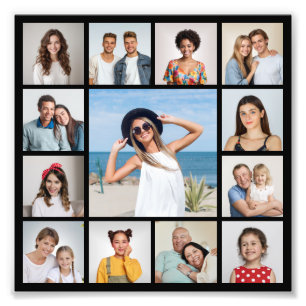 Maak Je Eigen Fotovergroting met 13 Foto's Collage Foto Afdruk