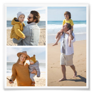 Maak Je Eigen Fotovergroting met 3 Foto's Collage Foto Afdruk