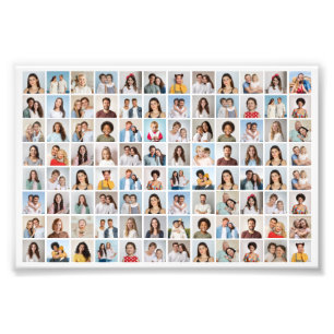 Maak Je Eigen Fotovergroting met 96 Foto's Collage Foto Afdruk