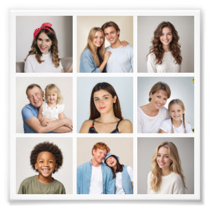 Maak Je Eigen Fotovergroting Met 9 Foto's Collage Foto Afdruk