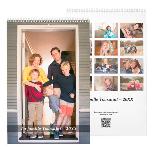 Maak je eigen Franse foto Kalender