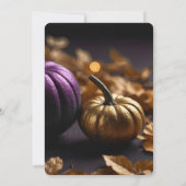 Maak je eigen Fuchsia & Gouden Pompoenen Kaart (Achterkant)