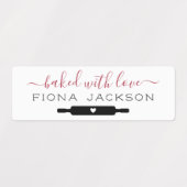 Maak Je Eigen Gebakken Met Liefde Labels (Design 1)