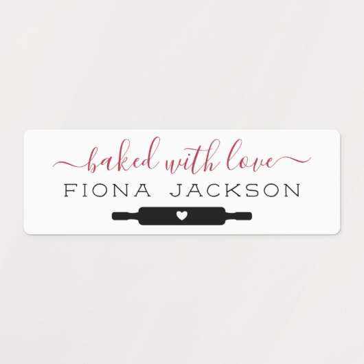 Maak Je Eigen Gebakken Met Liefde Labels (Design 1)