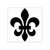 Maak je eigen gebandeerde Fleur de Lis Rubberstempel (Afrduk)