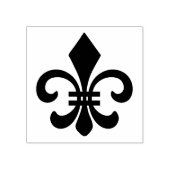 Maak je eigen Gebarricadeerde Fleur de Lis Rubberstempel (Afrduk)