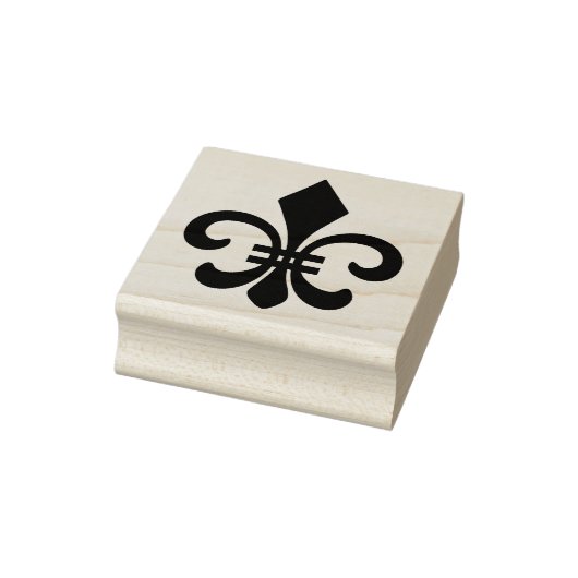 Maak je eigen Gebarricadeerde Fleur de Lis Rubberstempel (Stempel)