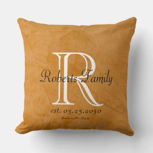 Maak Je Eigen Gebrande Faux Leer Monogram Kussen