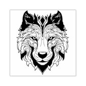 Maak Je Eigen Geest Wolf Totem Dier Rubberstempel (Afrduk)