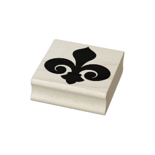 Maak Je Eigen Gekrulde Fleur De Lis Rubberstempel